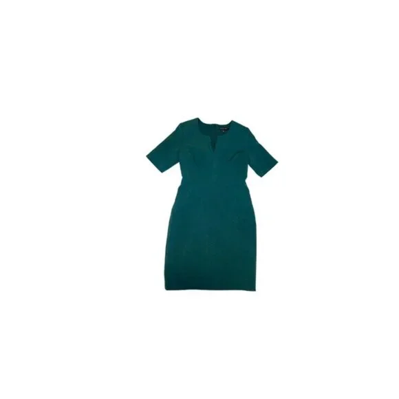 banana republic green shift dress Emerald Green Silk-Blend Shift Dress